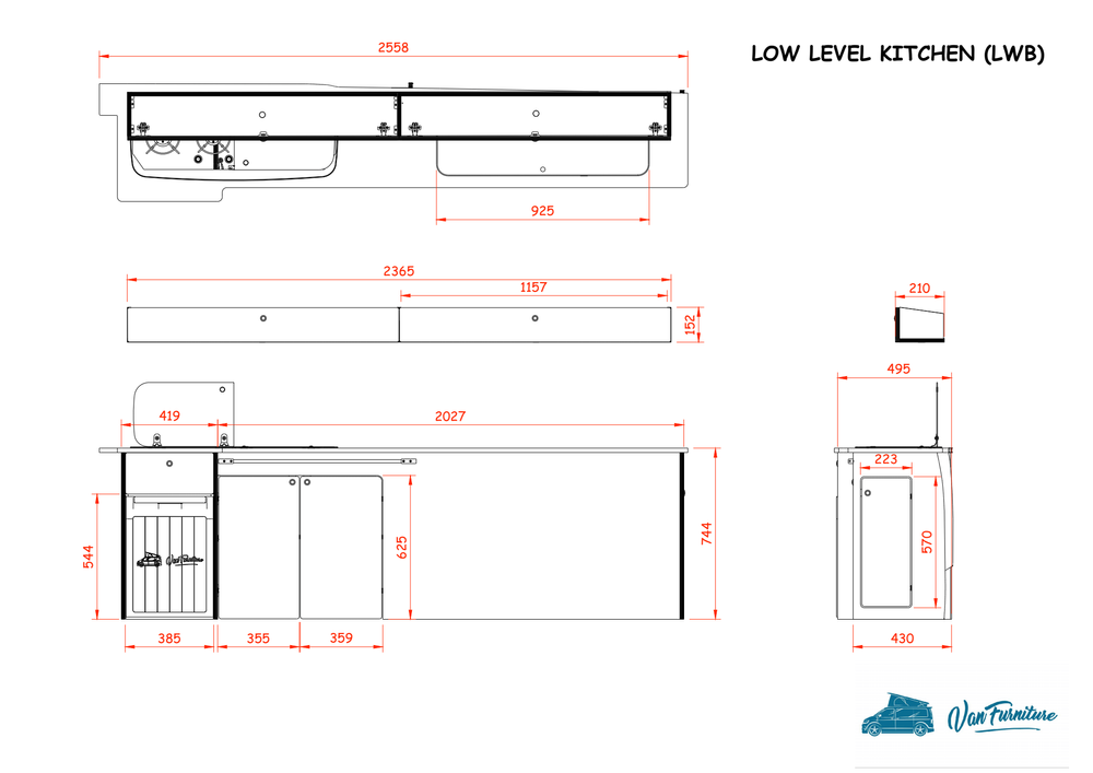 Buffalo Board Low Level Kitchen
